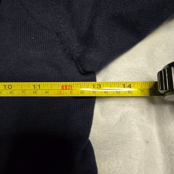 Girls Navy Blue Ruffle Front Cardigan Sweater M 5/6 By The Childrens Place - Picture 4 of 6